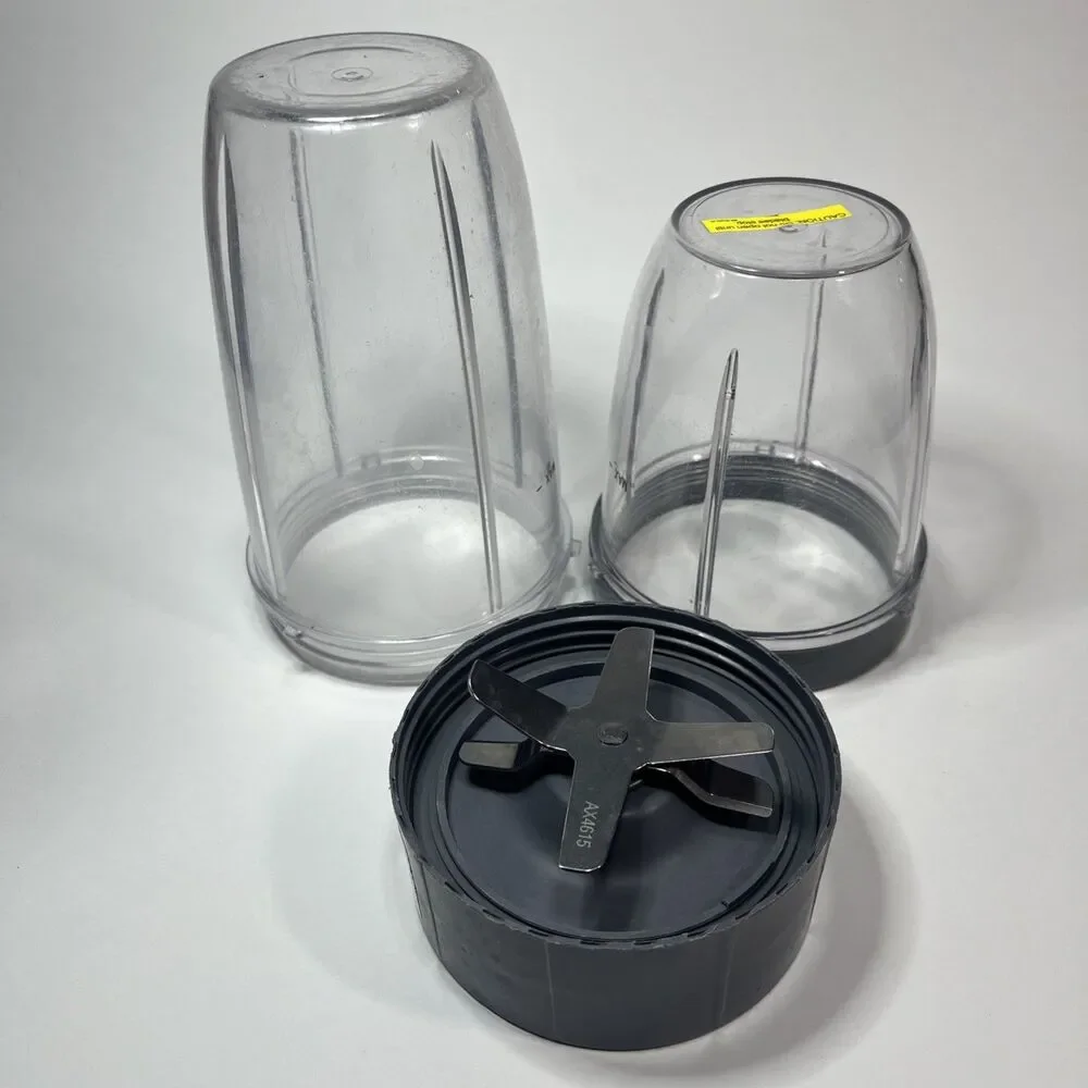 Replacement Blending Cups & Blade Compatible With Magic Bullet ,3 pieces